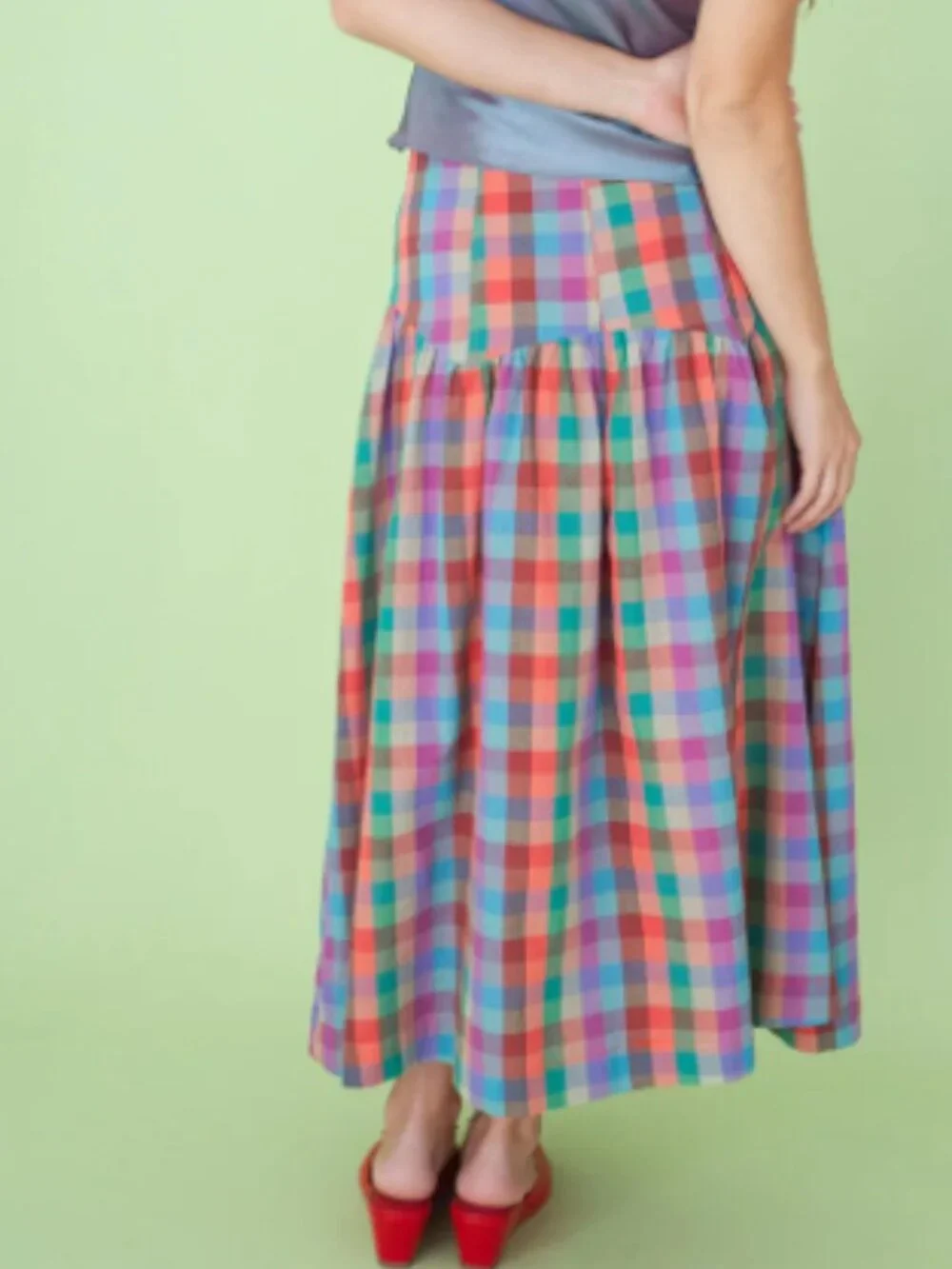 Penny Skirt Lisa Says Gah Colorburst plaid - Picture 3 of 6